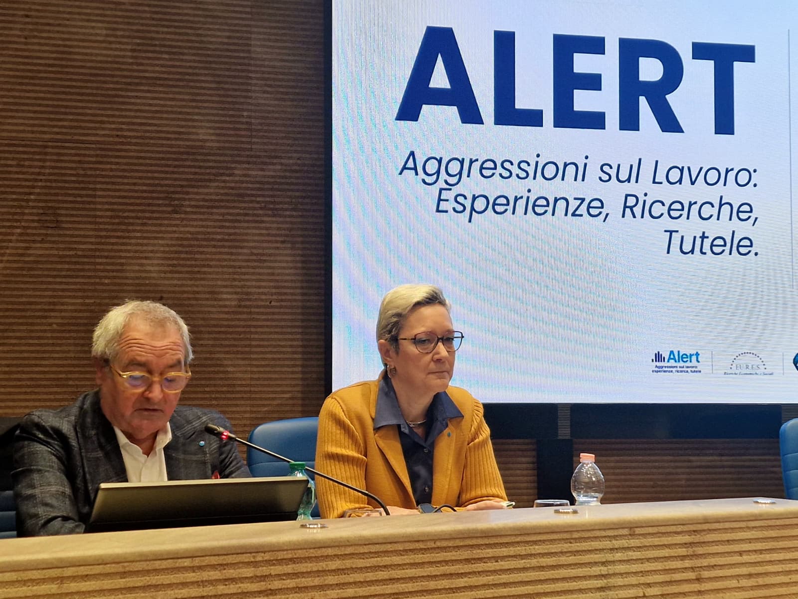Giuliano Zignani, Presidente ITAL, alla presentazione del Progetto alert sulle aggressioni nei luoghi di lavoro